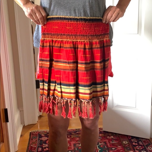 Red striped skirt wet seal - Picture 2 of 4